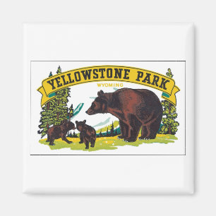 Yellowstone Park, Wyoming Magneet