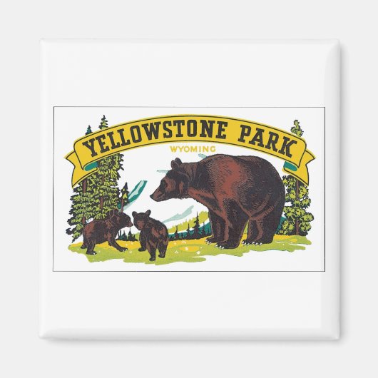 Yellowstone Park Wyoming Magneet (Voorkant)