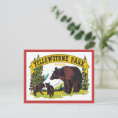  Yellowstone Park Wyoming USA Briefkaart (Staand voorkant)