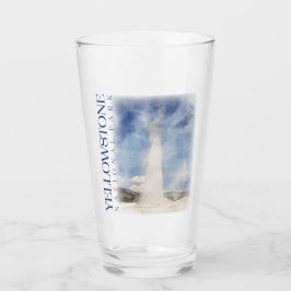 Yellowstone pint glas, oude trouwe tuimelaar glas