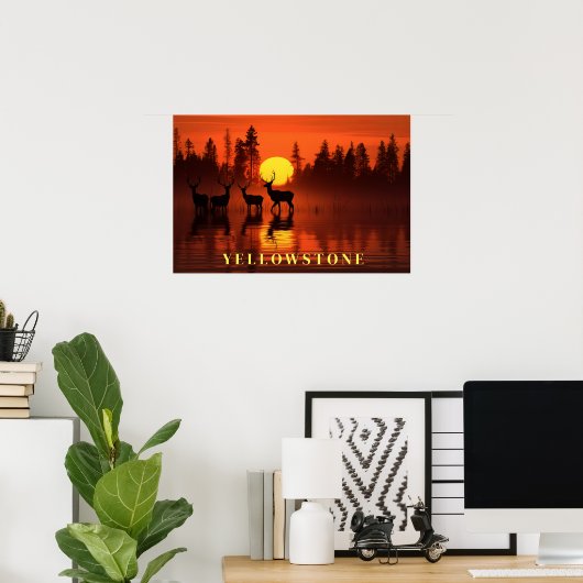 Yellowstone Poster Art (Thuiskantoor)