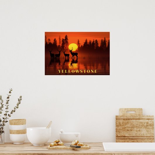 Yellowstone Poster Art (Keuken)