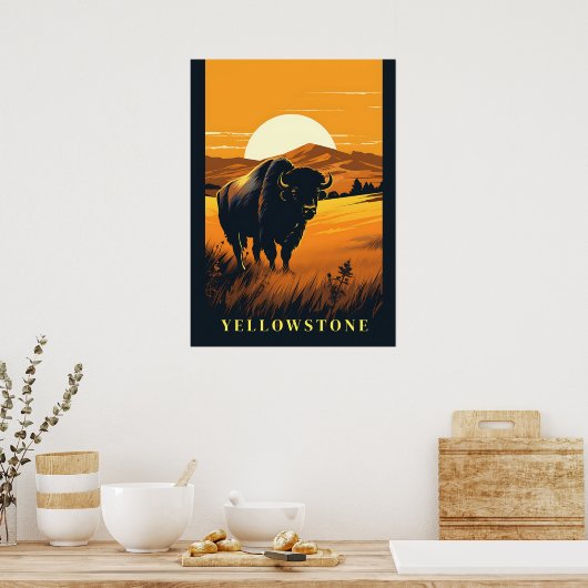Yellowstone Poster Art (Keuken)