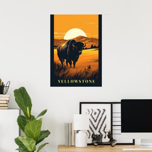 Yellowstone Poster Art (Thuiskantoor)