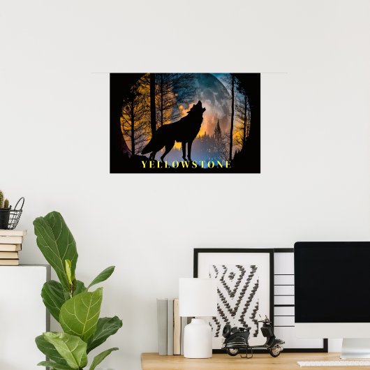 Yellowstone Poster Art (Thuiskantoor)