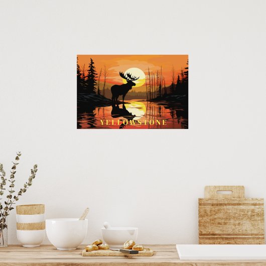 Yellowstone Poster Art (Keuken)