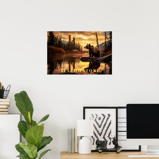 Yellowstone Poster Art (Thuiskantoor)