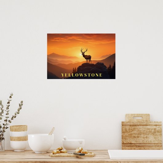 Yellowstone Poster Art (Keuken)