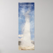 Yellowstone Print, Oudgetrouw Poster, 12x36" Poster (Voorkant)