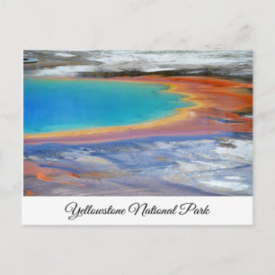 Yellowstone Prismatic Spring Wyoming Post Card Briefkaart