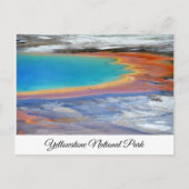 Yellowstone Prismatic Spring Wyoming Post Card Briefkaart (Voorkant)
