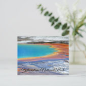 Yellowstone Prismatic Spring Wyoming Post Card Briefkaart (Staand voorkant)
