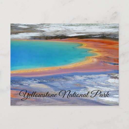 Yellowstone Prismatic Spring Wyoming Post Card Briefkaart (Voorkant)