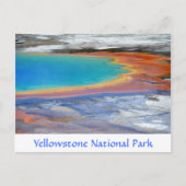Yellowstone Prismatic Spring Wyoming Post Card Briefkaart (Voorkant)