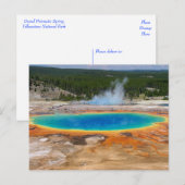 Yellowstone Prismatic Spring Wyoming, VS Briefkaart (Voorkant / Achterkant)