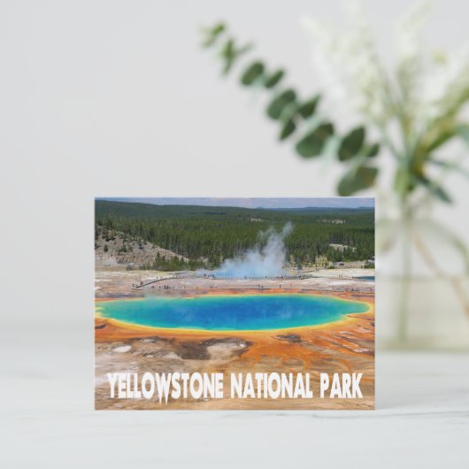 Yellowstone Prismatic Spring Wyoming, VS Briefkaart (Staand voorkant)
