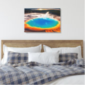 Yellowstone Prismatische Thermische Pot Canvas Kun (Insitu (Slaapkamer))
