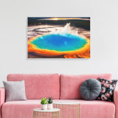 Yellowstone Prismatische Thermische Pot Canvas Kun Afdruk (Insitu (Woonkamer))