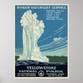 Yellowstone  | Reisillustratie Poster (Voorkant)