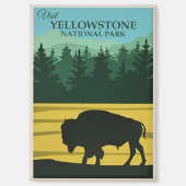 Yellowstone Reisposter Magneet (Voorkant)