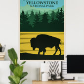 Yellowstone Reisposter Poster (Thuiskantoor)