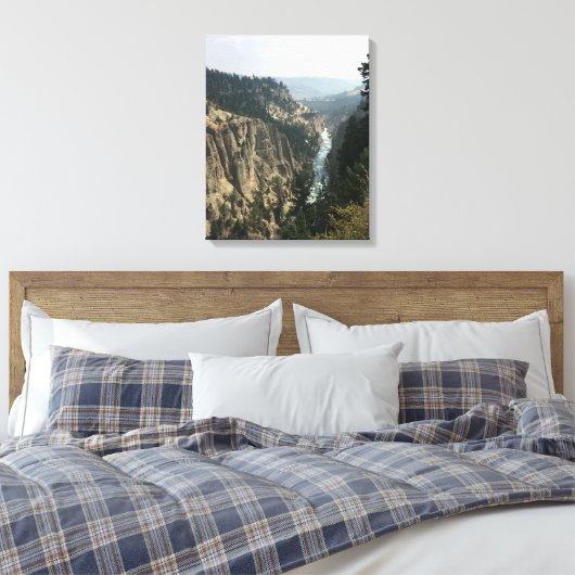 Yellowstone River Canvas Afdrukken (Insitu (Slaapkamer))