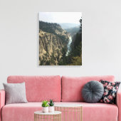 Yellowstone River Canvas Afdrukken (Insitu (Woonkamer))