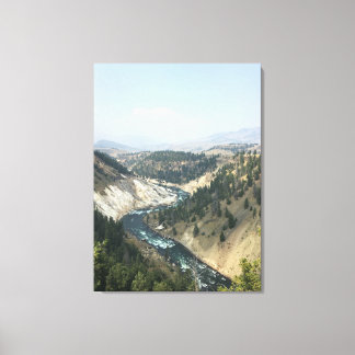 Yellowstone River Canvas Afdrukken