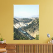 Yellowstone River Canvas Afdrukken (Insitu (Woonkamer))