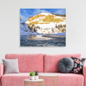 Yellowstone rivier canvas afdruk (Insitu (Woonkamer))