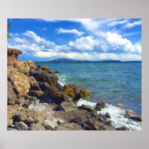 Yellowstone rivier poster