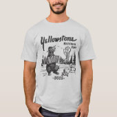 Yellowstone Roadtrip 2025 Familie Vakantie Shirt (Voorkant)