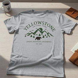 Yellowstone Roadtrip 2025 T-shirt – Gezinsvakantie