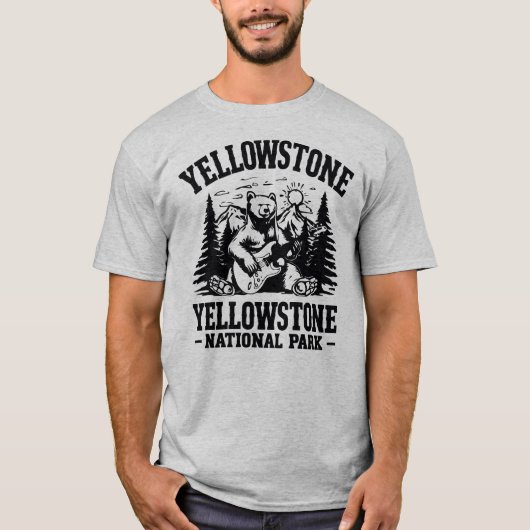 Yellowstone Rock and Roll Beer T-shirt (Voorkant)