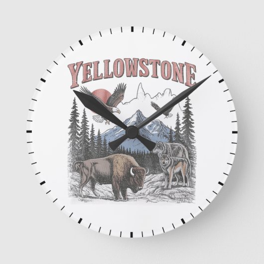Yellowstone Ronde Klok (Voorkant)