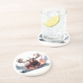 Yellowstone Sandstone Onderzetter Moose (Zijkant)