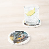 Yellowstone Sandstone Onderzetter Wolf (Zijkant)