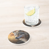 Yellowstone Sandstone Onderzetter Wolf (Zijkant)