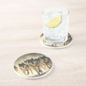 Yellowstone Sandstone Onderzetter Wolven (Zijkant)