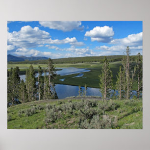 Yellowstone Schilderachtig Uitzicht Poster