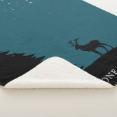 Yellowstone Sherpa Blanket Throw Elk en Stars (3/4)