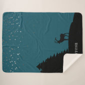 Yellowstone Sherpa Blanket Throw Elk en Stars (Voorkant (horizontaal))