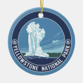 Yellowstone Souvenir - SINGLE-SIDED Keramisch Ornament (Voorkant)