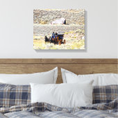 Yellowstone Stage Coach Canvas Afdruk (Insitu (Slaapkamer))