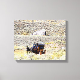 Yellowstone Stage Coach Canvas Afdruk