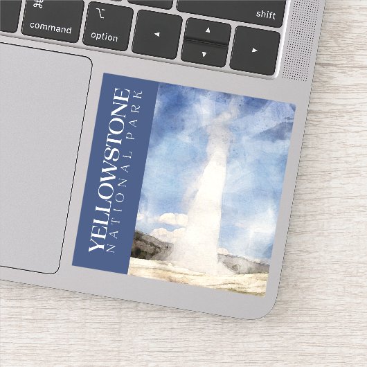 Yellowstone Sticker, Nationaal Park Decal Sticker (Detail)