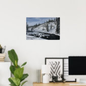 Yellowstone Stream Poster (Thuiskantoor)
