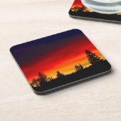 Yellowstone Sunset Bier Onderzetter (Linkerzijde)