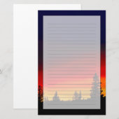 Yellowstone Sunset Briefpapier (Voorkant / Achterkant)