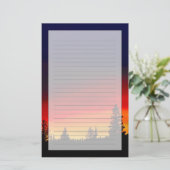 Yellowstone Sunset Briefpapier (Staand voorkant)